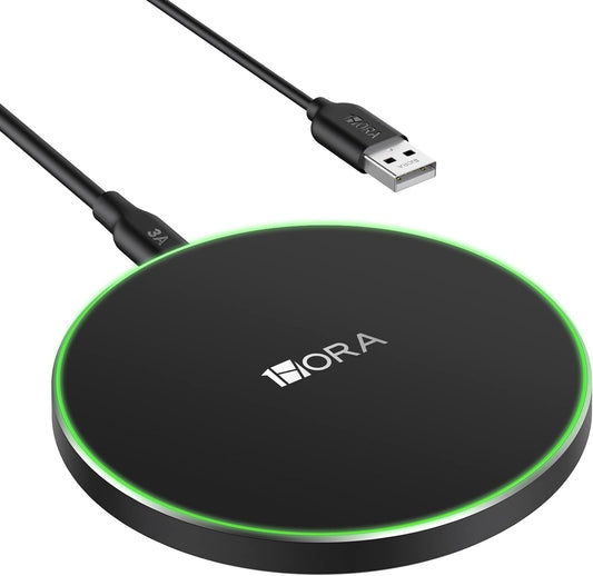 1Hora Wireless Charger 15W, Wireless Charger Qi with 3A Cable
