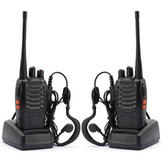 Baofeng 5W BF-888S 2PCS Walkie Talkies Two Way Radios Battery and Charger 2-4 KM